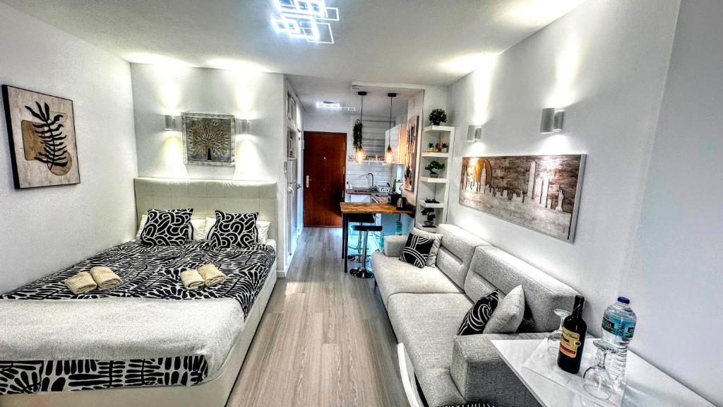 Stúdió apartman nappali és háló